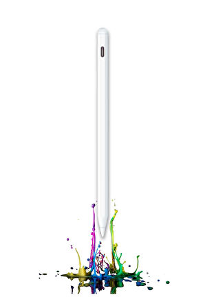 iPad Air M3 2025 11 & 13 inç Uyumlu Manyetik Şarj Olabilen Bluetooth Özellikli USB-C Tablet Kalemi