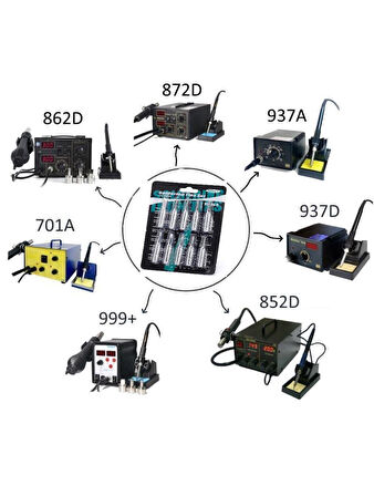 WELLHİSE M-10 900M TİPİ UC SETİ 10 LU HAVYA UCU SETİ 10 LU PAKET
