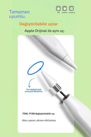 Samsung Galaxy Tablet Kalemi Aktif Kapasitif Stylus Pen Tab S10 S9 S8 S7 S6 Lite A9 A8 Uyumlu