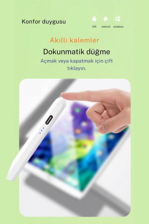Samsung Galaxy Tablet Kalemi Aktif Kapasitif Stylus Pen Tab S10 S9 S8 S7 S6 Lite A9 A8 Uyumlu