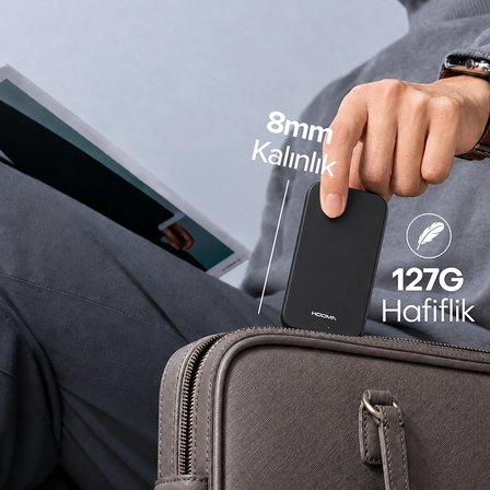 Hooma Magpulse 5 Slim 5000 mAh Powerbank Siyah (Hooma Türkiye Garantili)