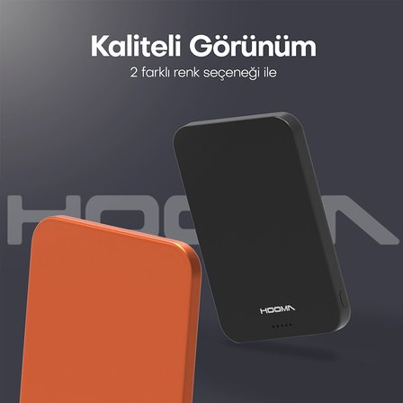 Hooma Magpulse 5 Slim 5000 mAh Powerbank Siyah (Hooma Türkiye Garantili)