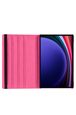 Galaxy Tab S10 Ultra Uyumlu 14,6 inç Fuchsia 360 Dönebilen Standlı Kılıf