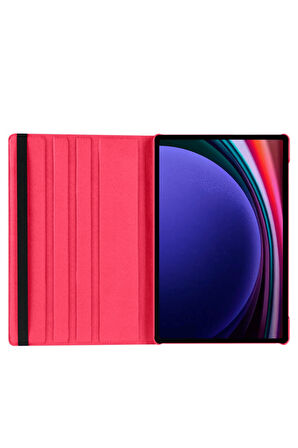 Galaxy Tab S10 Ultra Uyumlu 14,6 inç Fuchsia 360 Dönebilen Standlı Kılıf
