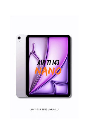 iPad Air 11 M3 2025 Uyumlu Blue Nano Ekran Koruyucu Ultra İnce Screen Protector