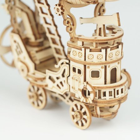 Rolife TG407 Zeplin (Airship) DIY Minyatür Maket Model Seti Ahşap 3D Wooden Puzzle 3D Model Kit Ahşap Maket Dekoratif Hobi Seti