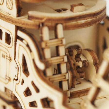 Rolife TG407 Zeplin (Airship) DIY Minyatür Maket Model Seti Ahşap 3D Wooden Puzzle 3D Model Kit Ahşap Maket Dekoratif Hobi Seti