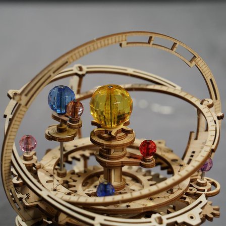 ROKR AMK51 Müzik Kutusu Starry Night Music Box DIY Mechanical 3D Wooden Puzzle Maket Model Seti 3D Model Kit Detaylı Dekoratif Hobi Seti Ahşap Maket Hareketli