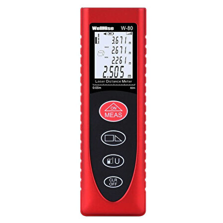 WellHise W-80 80 Metre Lazer metre Mesafe Ölçer