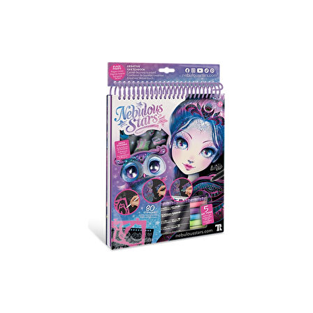 AKILLIELMA-TAROS NEBULOUS STARS-11121 CREATİVE SKETCHBOOK - ECLIPSÍA - ZENTANGLE BLACK PAGES