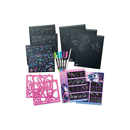 AKILLIELMA-TAROS NEBULOUS STARS-11121 CREATİVE SKETCHBOOK - ECLIPSÍA - ZENTANGLE BLACK PAGES