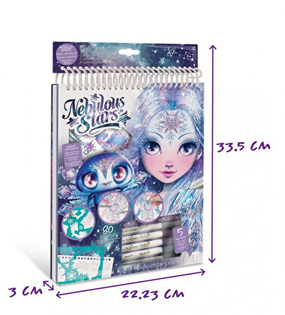 AKILLIELMA-TAROS NEBULOUS STARS-11122 CREATİVE SKETCHBOOK - ICEANA - GEOMETRIC CRYSTAL PAGES
