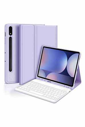 Galaxy Tab S9 Plus / S9 FE Plus Uyumlu 12.4" Klavyeli Tablet Kılıfı