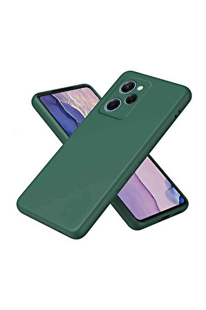 Poco X5 Pro 5G Uyumlu Fuchsia Nano İçi Kadife Silikon Telefon Kılıfı