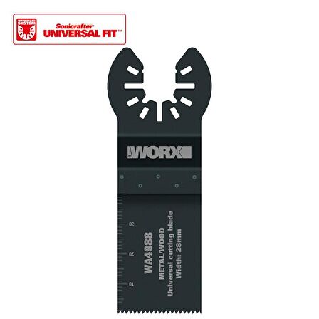 WORX WA4988 Çok Amaçlı Raspalama Makinası İçin 28x40mm Metal, Ahşap, Fiberglas, PVC Universal Kesme Bıçağı