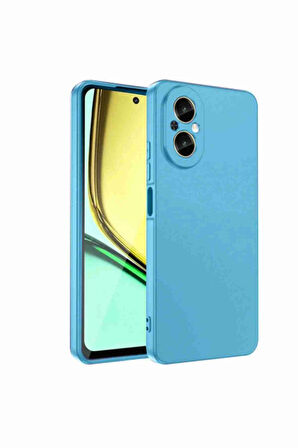 Fuchsia Realme 12 Lite Uyumlu Yumuşak Silikon Telefon Kılıfı
