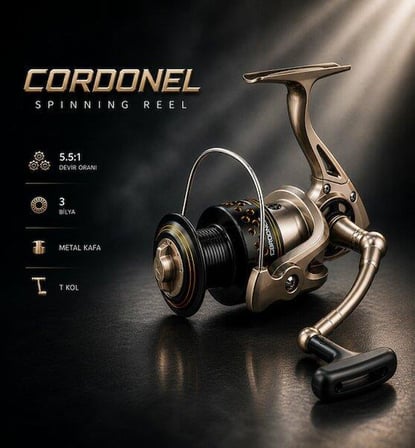 Alesta Cordonel 3+1 Bilya 4000 Spin Olta Makinası