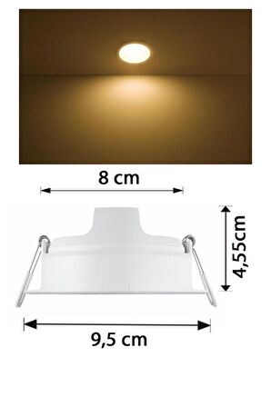 Philips Meson 3,5W Led Panel Sarı 3000K