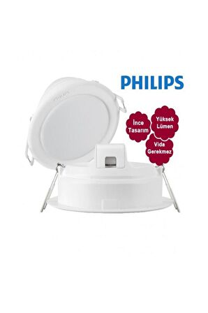 Philips Essential 3,5W Led Panel Beyaz 6500K Delik Capı : 8 cm