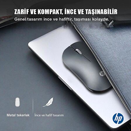 Hp DM10 2,4Ghz Bluetooth Wireless Kablosuz Sessiz Mouse Siyah