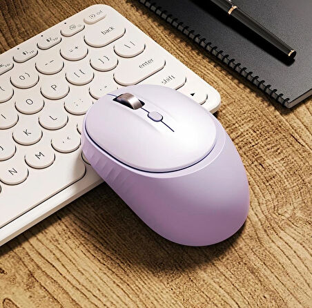M231 Çift Modlu 2,4ghz Kablosuz & Bluetooth V5.0 Sessiz Mouse Lila | Ramwhite Türkiye Garantili