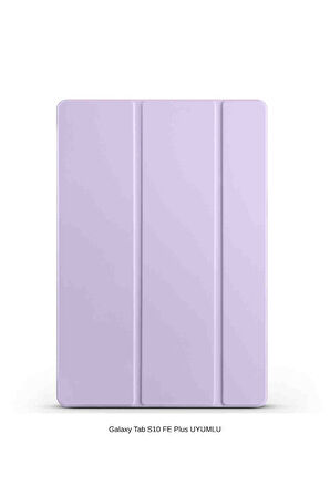 Galaxy Tab S10 FE Plus Uyumlu 13.1" Katlanabilen Standlı Smart Cover Akıllı Tablet Kılıfı