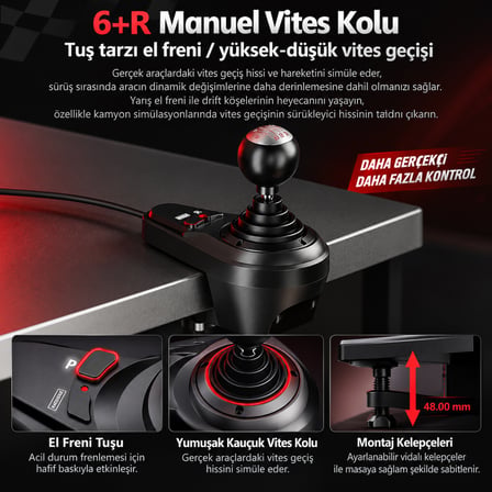 PXN V9 GEN2 PC-XBOX One/Series-PS4 Uyumlu Direksiyon Seti