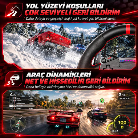 PXN VD4 Bundle PC Uyumlu Direksiyon Seti