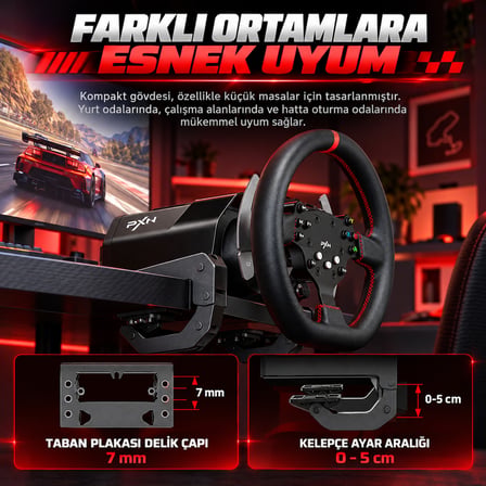 PXN V10 Ultra PC-XBOX One/Series-PS4 Uyumlu Direksiyon Seti