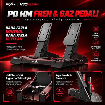 PXN V10 Ultra PC-XBOX One/Series-PS4 Uyumlu Direksiyon Seti