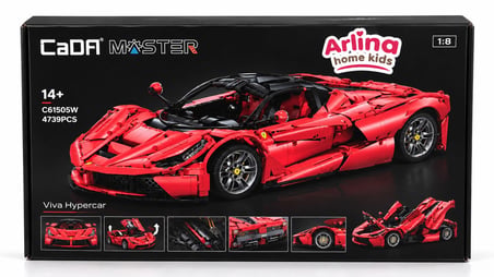 Arlina Home Kids Viva Hypercar Puzzle 4739 Parça