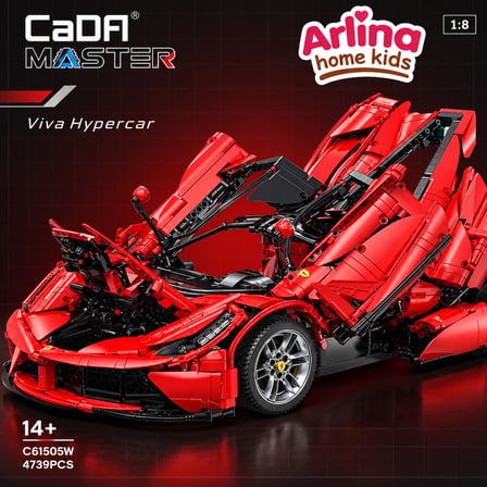 Arlina Home Kids Viva Hypercar Puzzle 4739 Parça