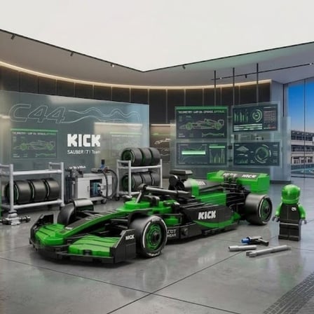 C55082W KICK SAUBER F1 TEAM C45-2025 348 PARÇA OYUNCAK