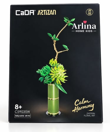 Arlina Home Kids CaDA Artizan Calm Harmony Yapı Oyuncakları 299 Parça Yeşil