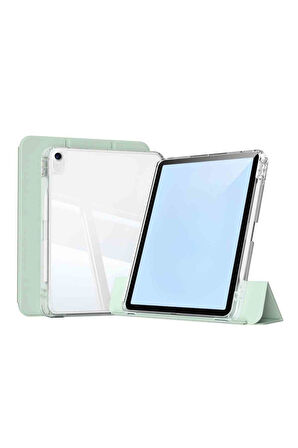 iPad Air 13 Uyumlu M2/M3 Airbagli Manyetik Ayrılabilen Fuchsia Sliding Tablet Kılıfı