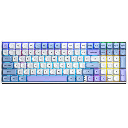 Aula S100 Pro RGB Mekanik Hot Swap Red Switch Mavi Kablosuz Gaming Klavye