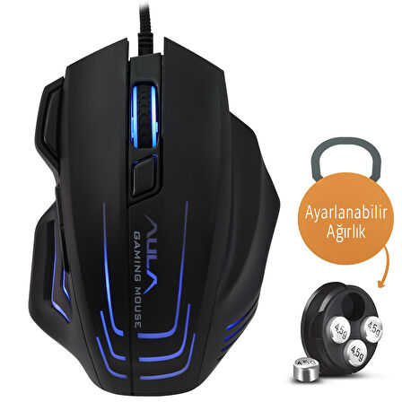 Aula S18 6400DPI RGB 7 Programlanabilir Tuş 1000Hz Gaming Oyuncu Mouse