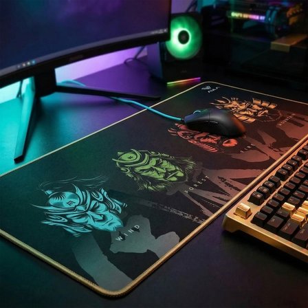 Aula MP-WFFM 70x30cm Gaming Oyuncu Mousepad Kaymaz Tabanlı Kenar Dikişli Siyah