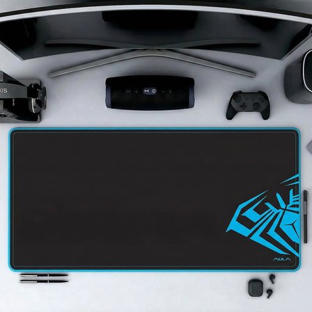 Aula MP-XL 90x40cm Kaymaz Tabanlı Gaming Oyuncu Mousepad Siyah