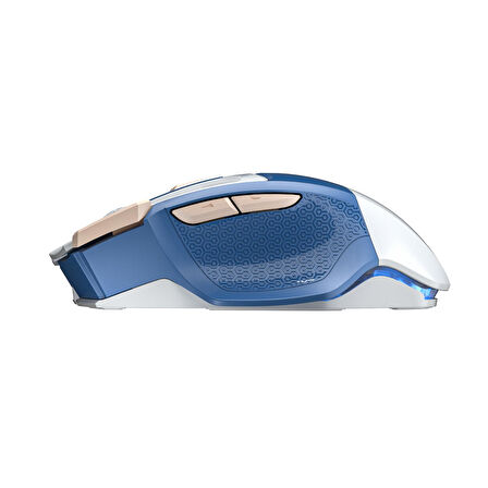 Aula SC550 4800DPI 7 Tuşlu Makrolu 2.4GHz Kablosuz Optik RGB Oyuncu Mouse Mavi