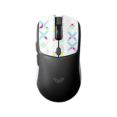 Aula SC580X Lightweight PAW3311 Sensör 10000 DPI 1000Hz Kablolu ve Kablosuz Gaming Oyuncu Mouse Siyah