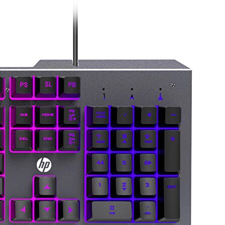 Hp K100 Rainbow Mekanik Gaming Klavye Ingilizce Q