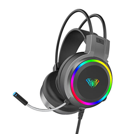 Aula S608 Rainbow 3.5mm + USB-A Gaming Oyuncu Kulaküstü Kulaklık