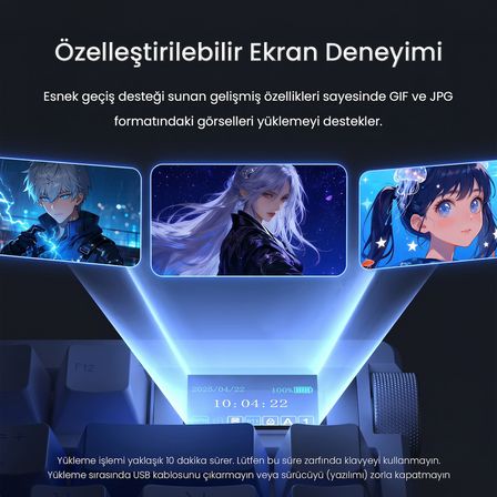 Aula Nova75 Mekanik RGB Klavye TKL Meteor Ice Cream Switch Tri Mode Kablosuz Makrolu Hot Swap Gaming Oyuncu Klavyesi Kırmızı