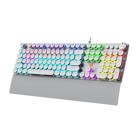 Lecoo KG1102 USB Kablolu Red Switch Makro Tuşlu RGB LED Aydınlatmalı Mekanik Gaming Türkçe Q Metalik Klavye
