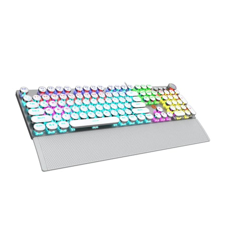 Lecoo KG1102 USB Kablolu Red Switch Makro Tuşlu RGB LED Aydınlatmalı Mekanik Gaming Türkçe Q Metalik Klavye