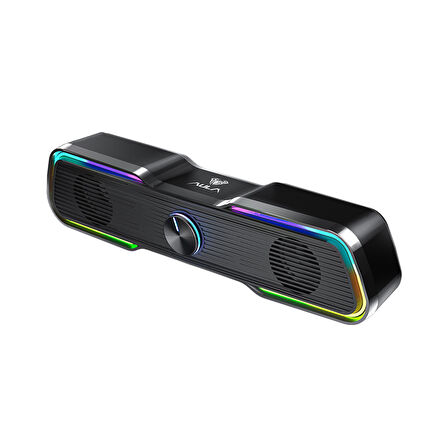 Aula N-169B AUX Stereo 2.0 RGB Masaüstü Gaming Oyuncu Hoparlör Speaker