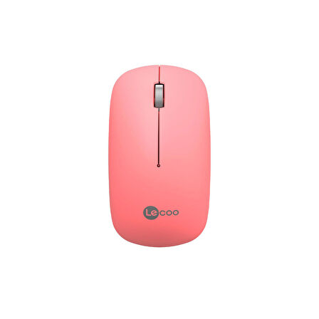 Lenovo Lecoo WS214 Kablosuz 1200DPI 3 Tuşlu Optik Mouse Pembe