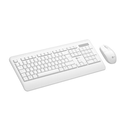 Lenovo Lecoo KW202 Kablosuz Türkçe Q Klavye & Mouse Set Beyaz