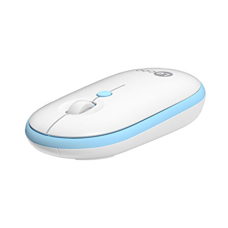 Lenovo Lecoo WS212 Kablosuz 1600DPI 4 Tuşlu Optik Mouse Beyaz & Mavi